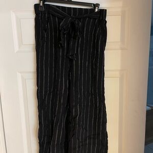 Wilfred Black Striped Women's Pants